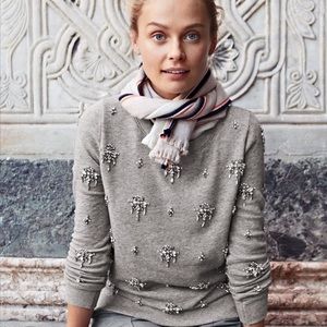 J. Crew Jeweled Chandelier Sweatshirt